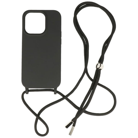 2.5 mm Hoes met Koord voor iPhone 14 Pro Zwart