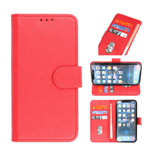 Bookstyle Wallet Cases Hoesje voor iPhone 14 Pro Rood