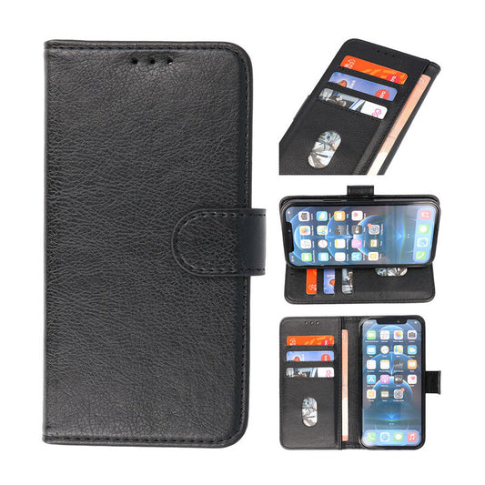 Bookstyle Wallet Cases Hoesje voor iPhone 14 Pro Zwart