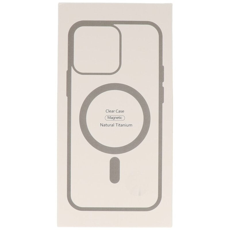 Fashion Color-Transparent Magsafe Case voor iPhone 14 Pro Grijs