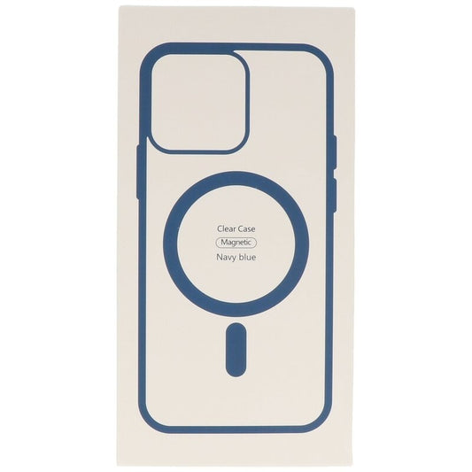 Fashion Color-Transparent Magsafe Case voor iPhone 14 Pro Navy