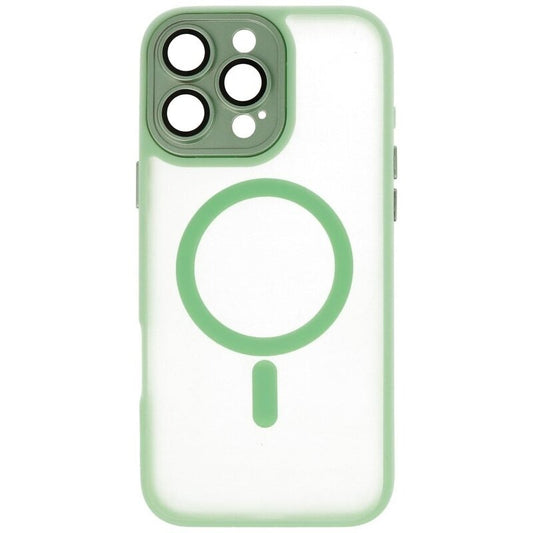 Mat-Transparent met Camera Beschermer Magsafe Case voor iPhone 14 Pro Groen