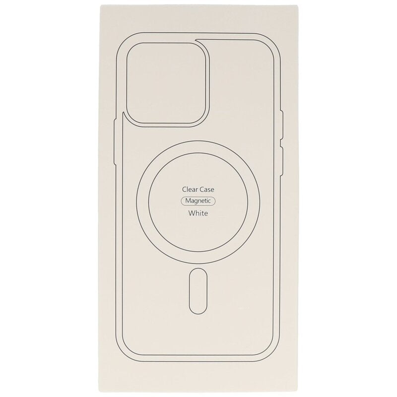 Fashion Color-Transparent Magsafe Case voor iPhone 14 Pro Wit