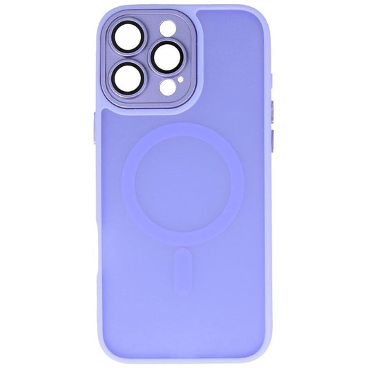 Mat-Transparent met Camera Beschermer Magsafe Case voor iPhone 14 Pro Paars