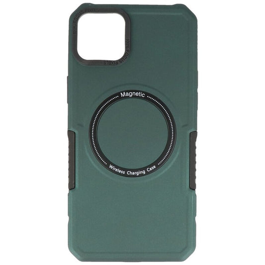 Magnetic Charging Case voor iPhone 14 Plus Donker Groen