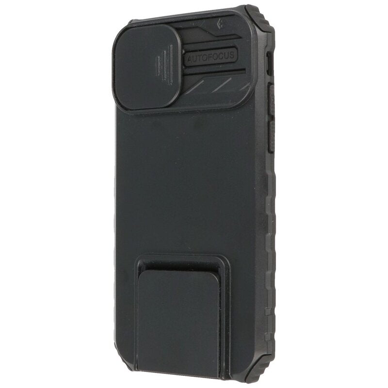 Window - Stand Backcover voor iPhone 14 Plus Zwart
