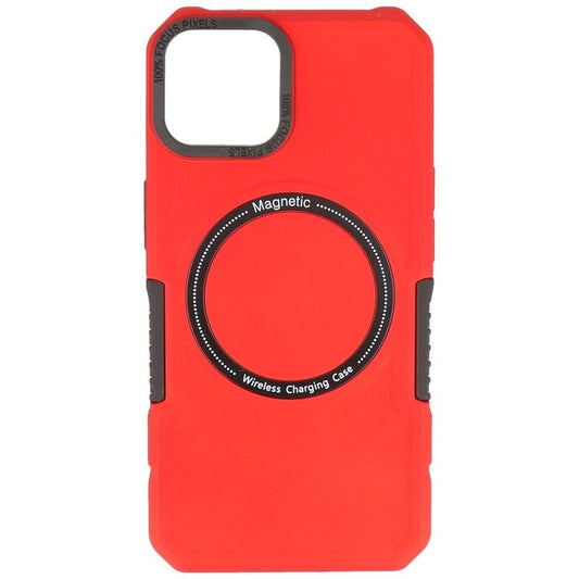 Magnetic Charging Case voor iPhone 14 Rood