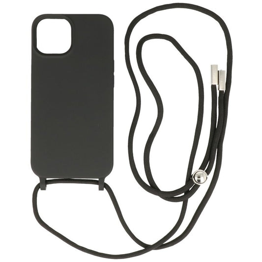 2.5 mm Hoes met Koord voor iPhone 14 Zwart