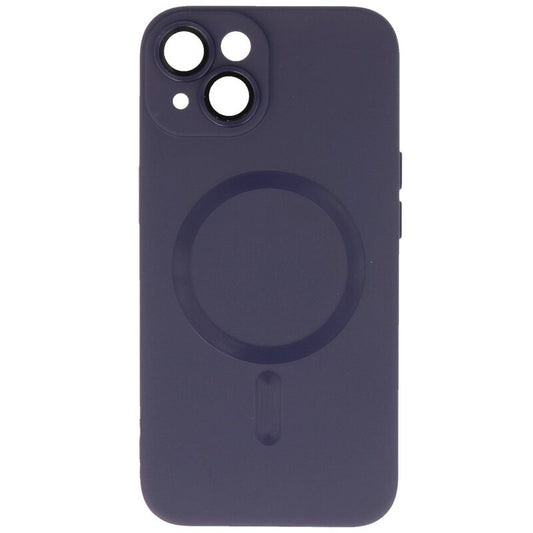 MagSafe Hoesje met Camera Beschermer voor iPhone 14 Nacht Paars