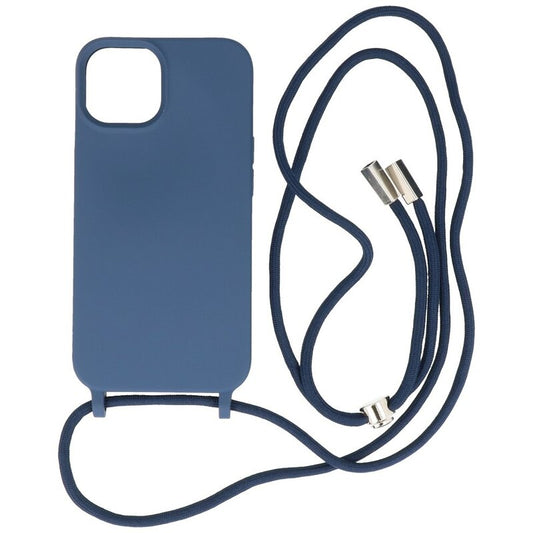 2.5 mm Hoes met Koord voor iPhone 14 Navy