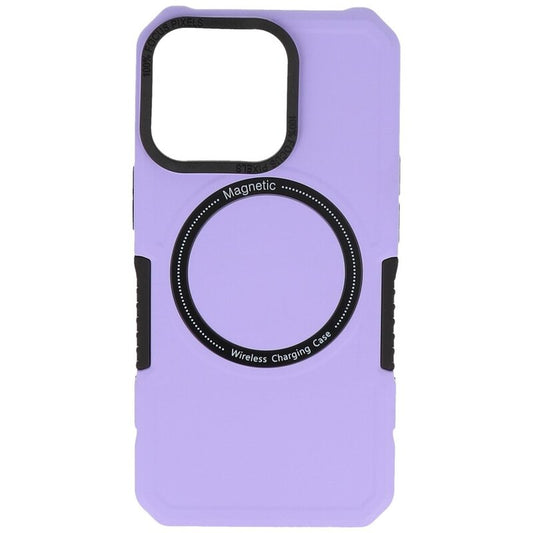 Magnetic Charging Case voor iPhone 13 Pro Purple