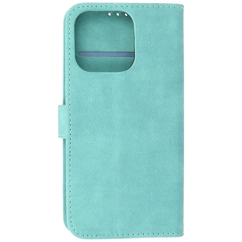 Wallet Cases Hoesje voor iPhone 13 Pro Turquoise
