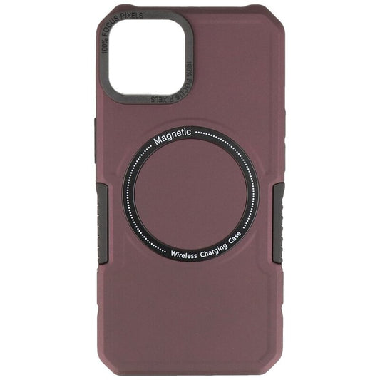 Magnetic Charging Case voor iPhone 13 Bordeaux Rood