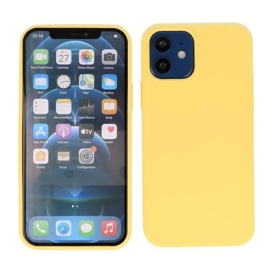 Fashion Color TPU Hoesje iPhone 13 Mini Geel