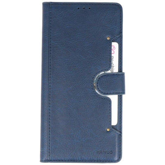 Luxe Portemonnee Hoesje voor iPhone 12 Pro Max Navy