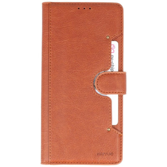 Luxe Portemonnee Hoesje voor iPhone 12 Pro Max Bruin