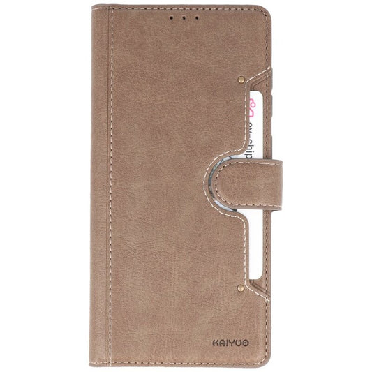 Luxe Portemonnee Hoesje voor iPhone 12 Pro Max Grijs
