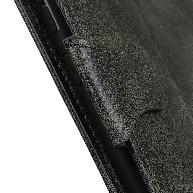 Pull Up PU Leder Bookstyle iPhone 12 Pro Max Donker Groen