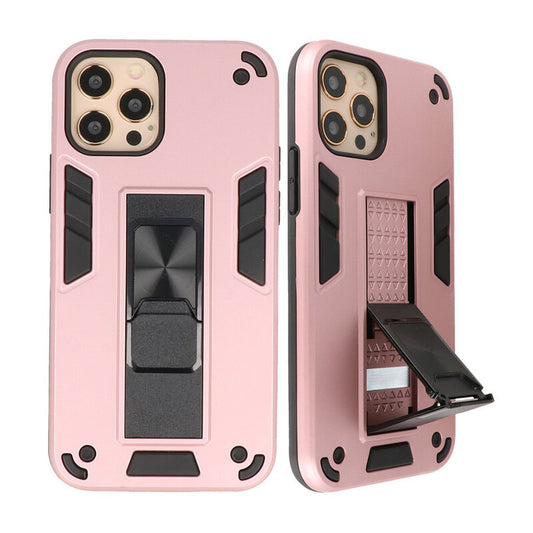 Stand Hardcase Backcover voor iPhone 12 Pro Max Roze