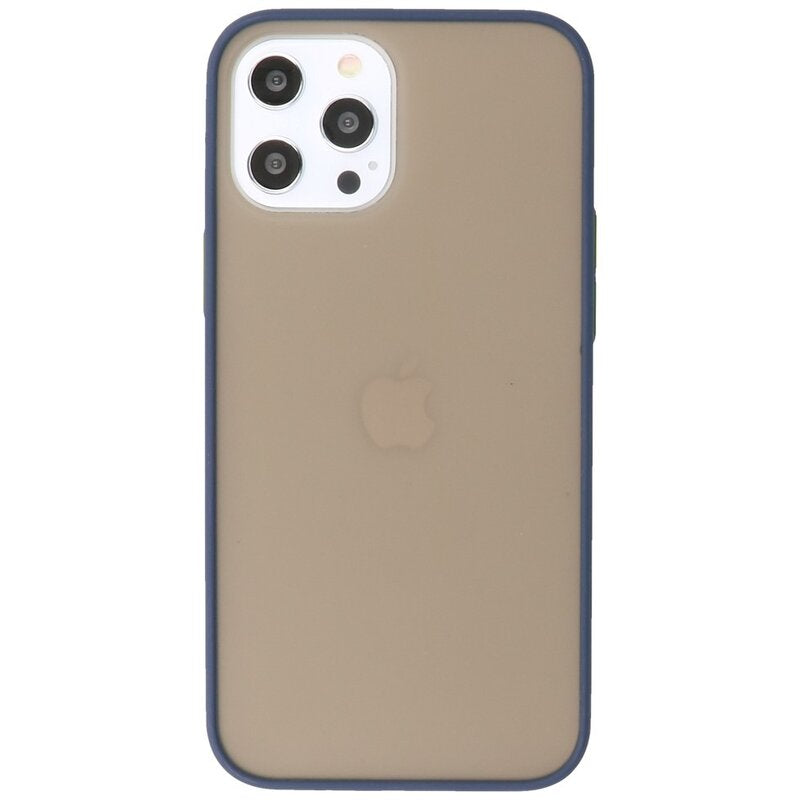 Kleurcombinatie Hard Case voor iPhone 12 Pro Max Blauw