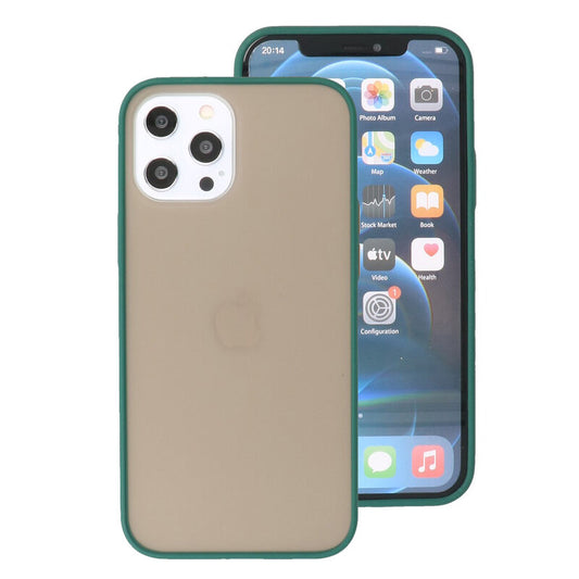 Kleurcombinatie Hard Case voor iPhone 12 Pro Max Donker Groen