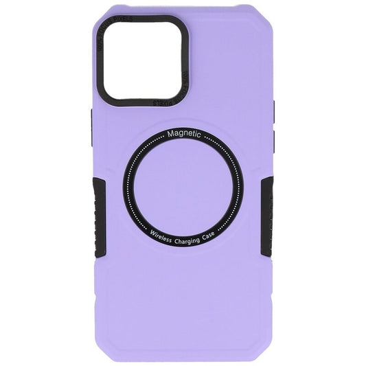 Magnetic Charging Case voor iPhone 12 Pro Max Purple