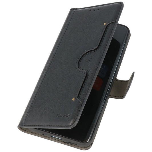Luxe Portemonnee Hoesje voor iPhone 12 -12 Pro Zwart